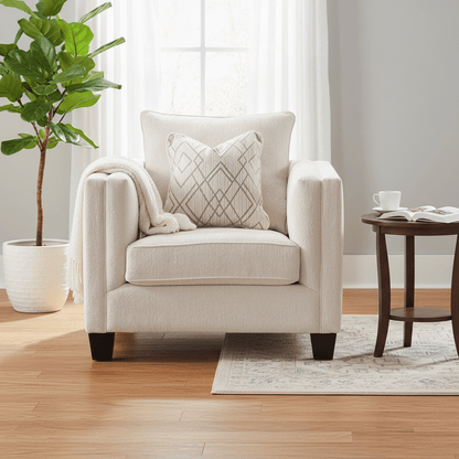 Plush Paradise Beige Chair W103