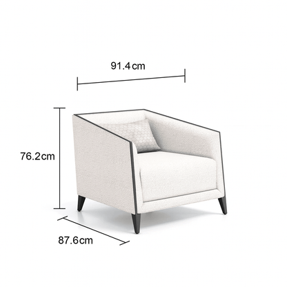Prestige Cream 1 Seater Chair