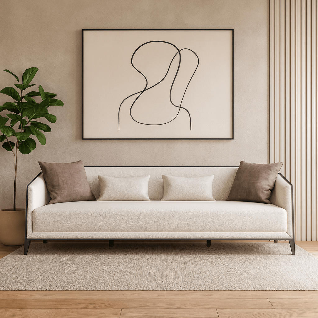 Prestige Cream 4 Seater Sofa