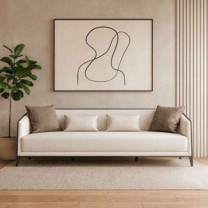 Prestige Cream 4 Seater Sofa