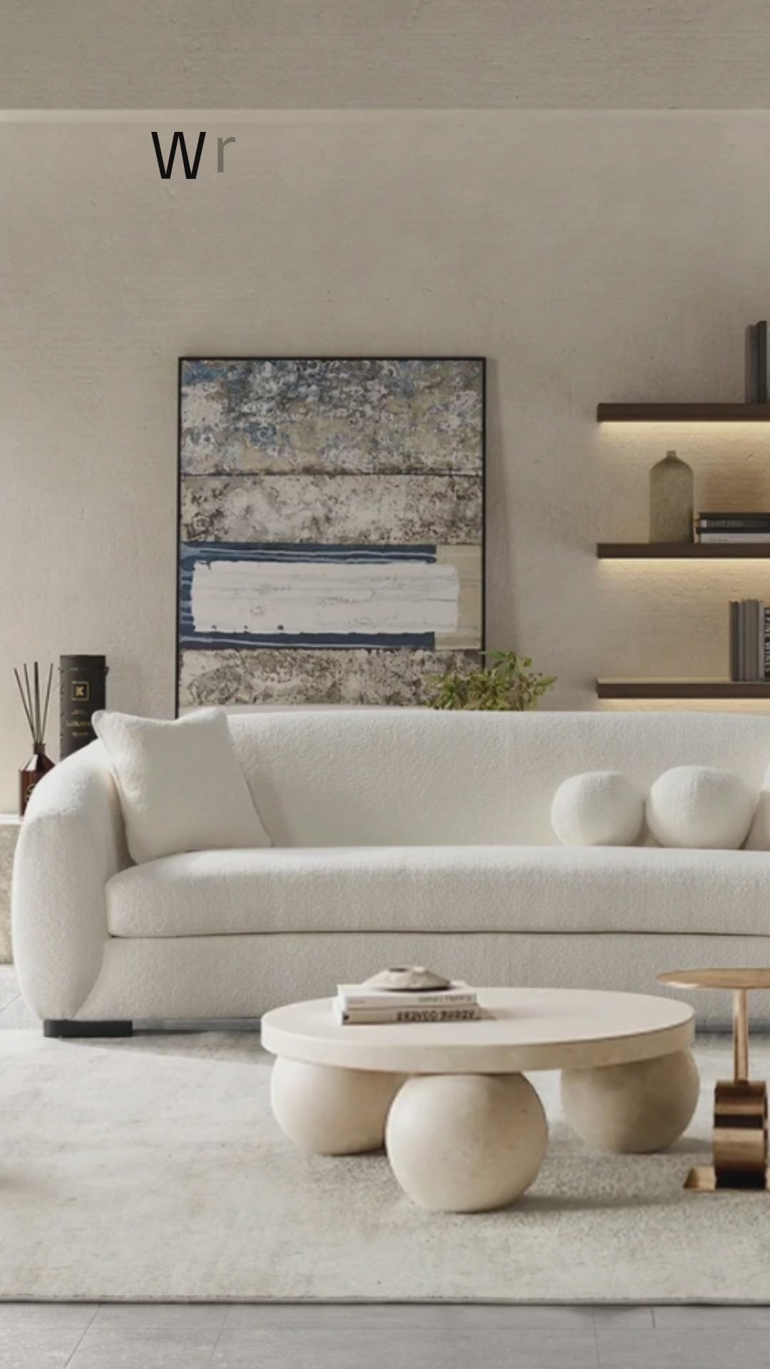 Bouclé Living room Set