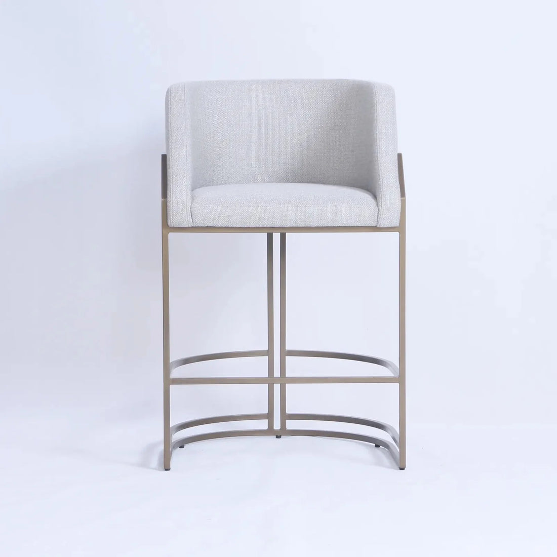 Prism Beige Linen Counter Stool Dining Chair