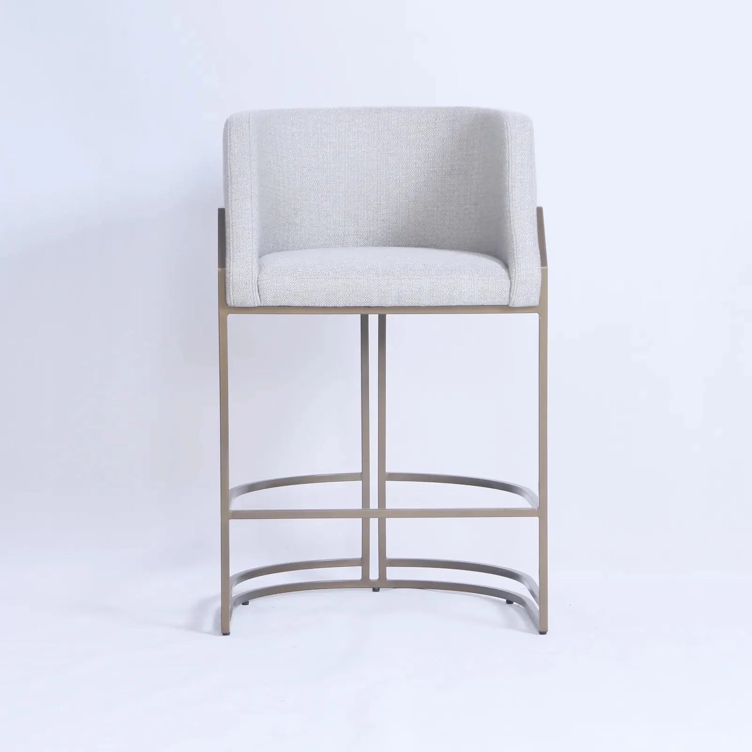Prism Beige Linen Counter Stool Dining Chair