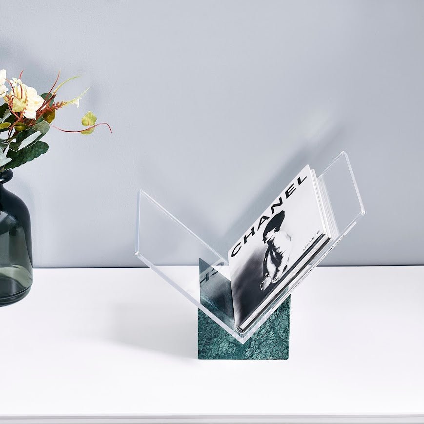 Pristine Book holder with Green marble Base