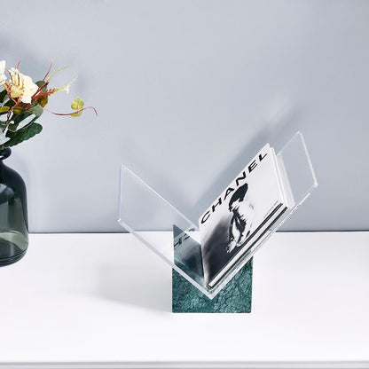 Pristine Book holder with Green marble Base