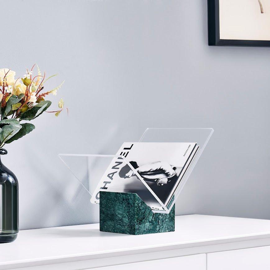 Pristine Book holder with Green marble Base