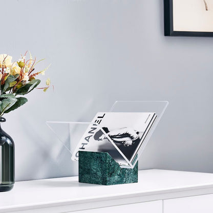 Pristine Book holder with Green marble Base