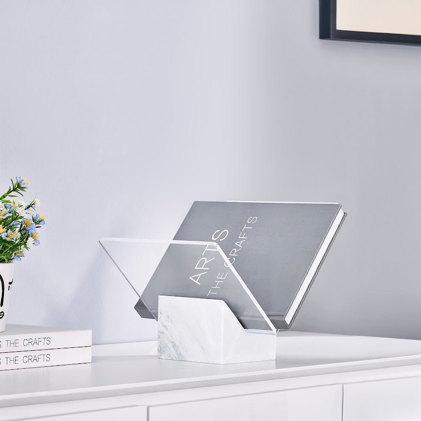 Pristine Book holder with White marble Base