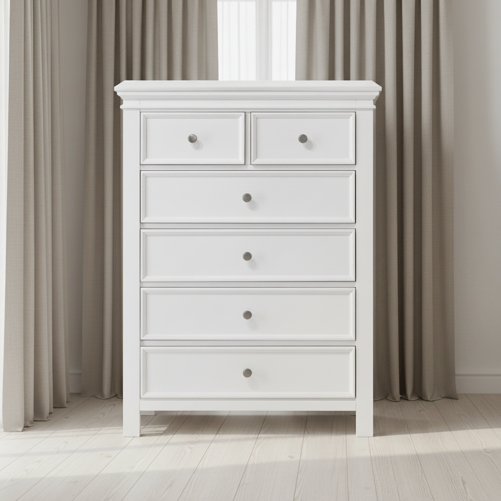 Provence White Wood Chest
