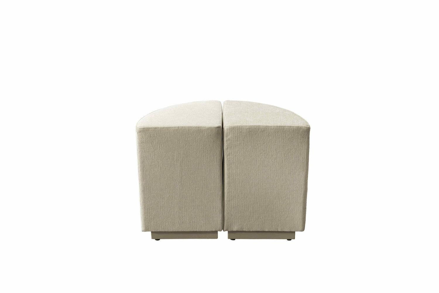 Raghad&amp;Aseel Modular Fabric 1/4 Sector Ottoman