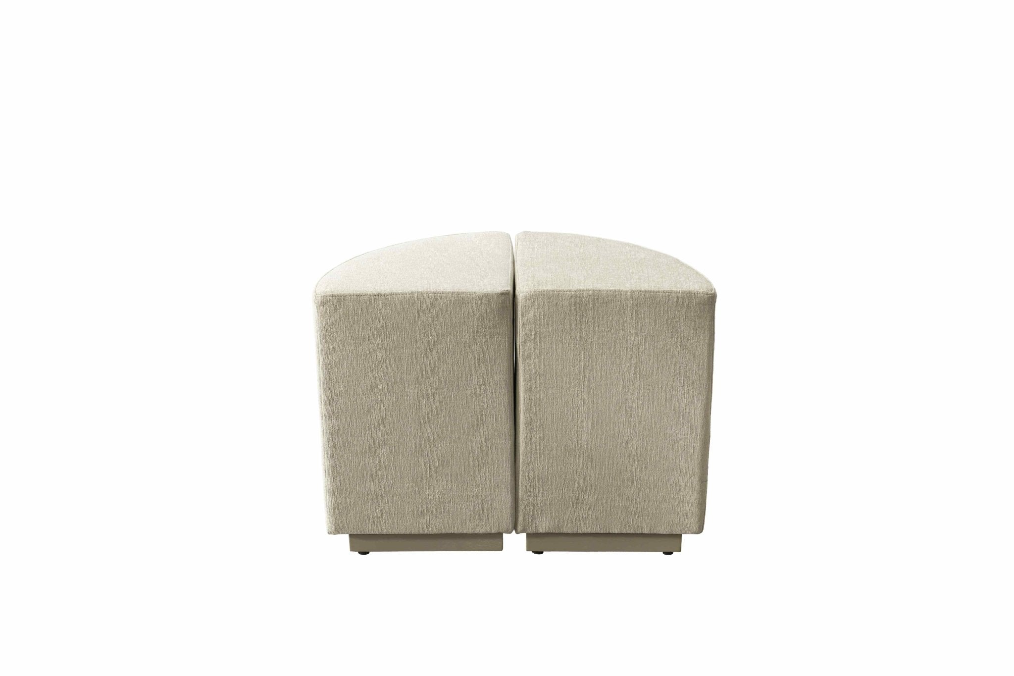 Raghad&amp;Aseel Modular Fabric 1/4 Sector Ottoman