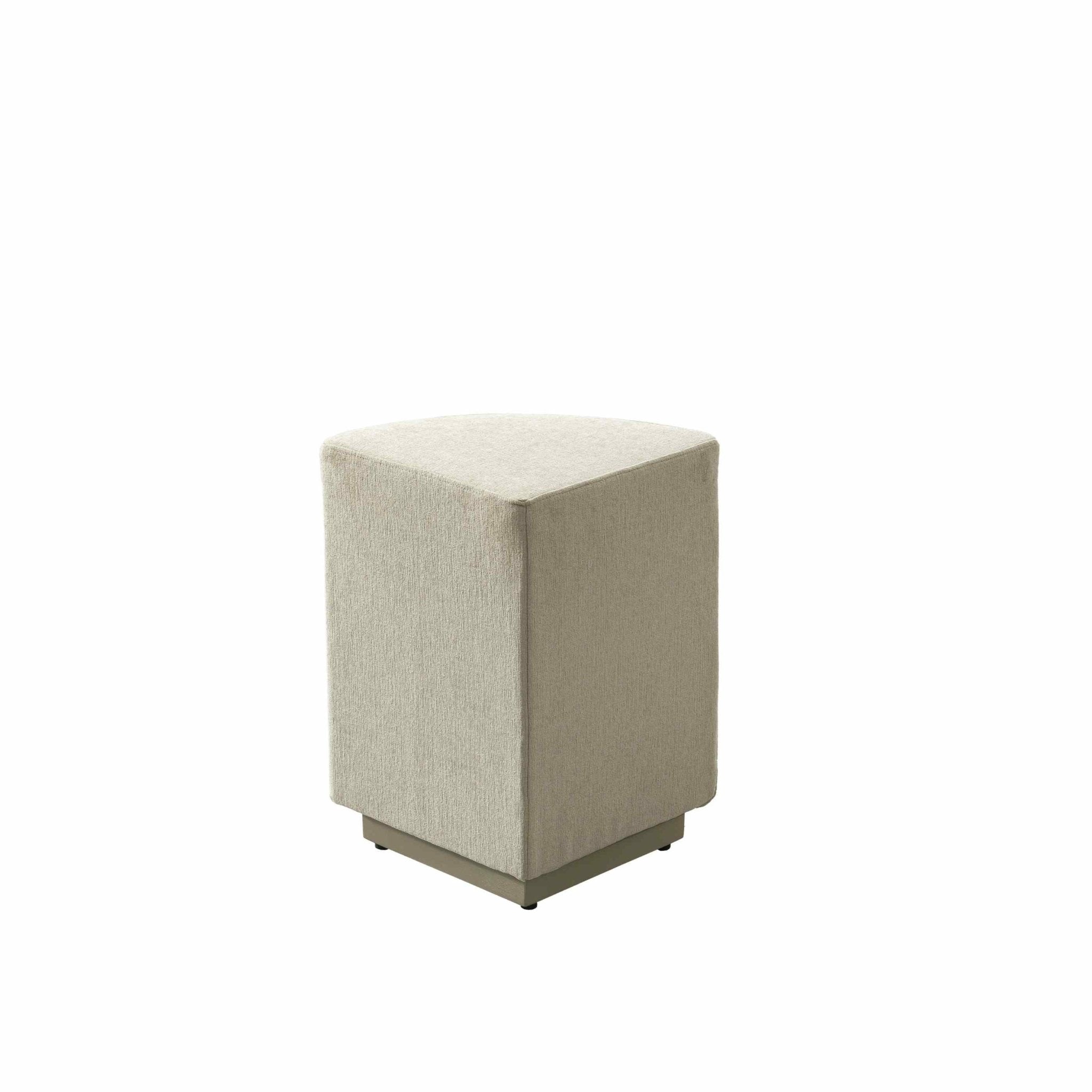 Raghad&amp;Aseel Modular Fabric 1/4 Sector Ottoman