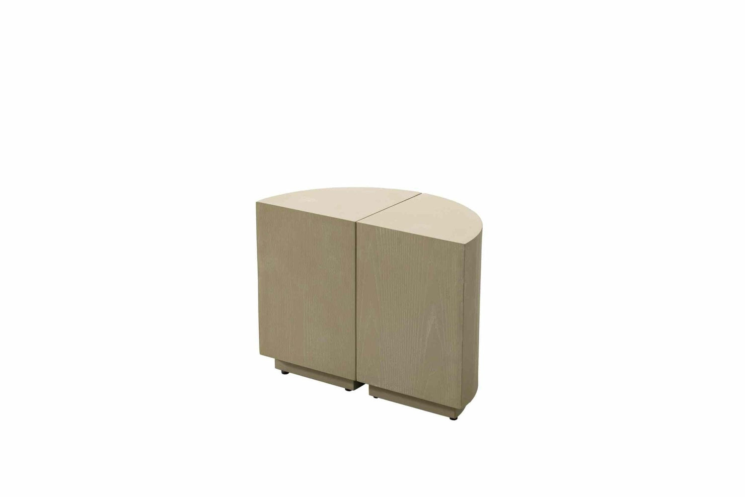 Raghad&amp;Aseel Modular Wooden 1/4 Sector Ottoman