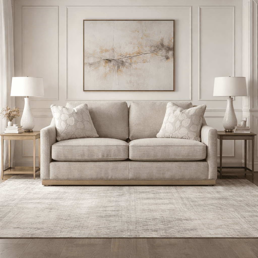 Rahaf Light Beige Loveseat (158cm)