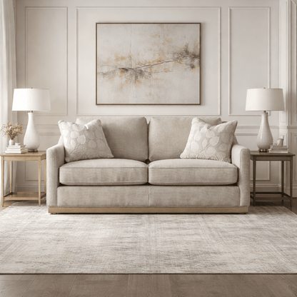 Rahaf Light Beige Loveseat (158cm)