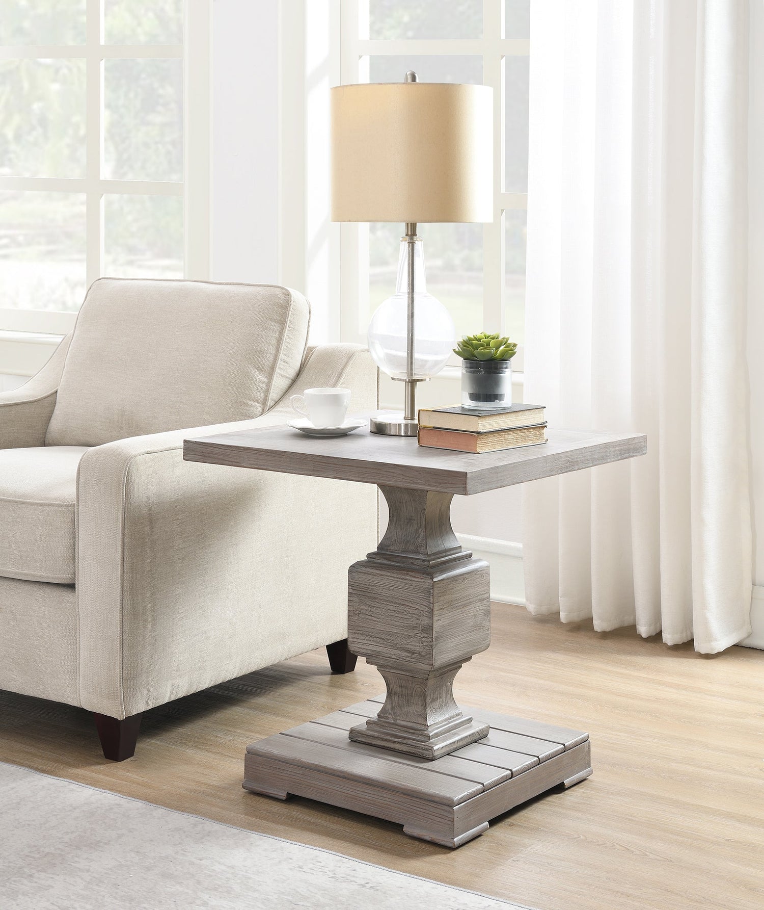 Reclaimed Fir Wood Side Table