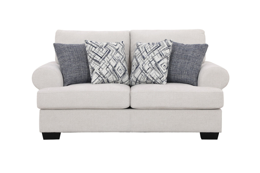 Elegant Off-White Loveseat (176cm)