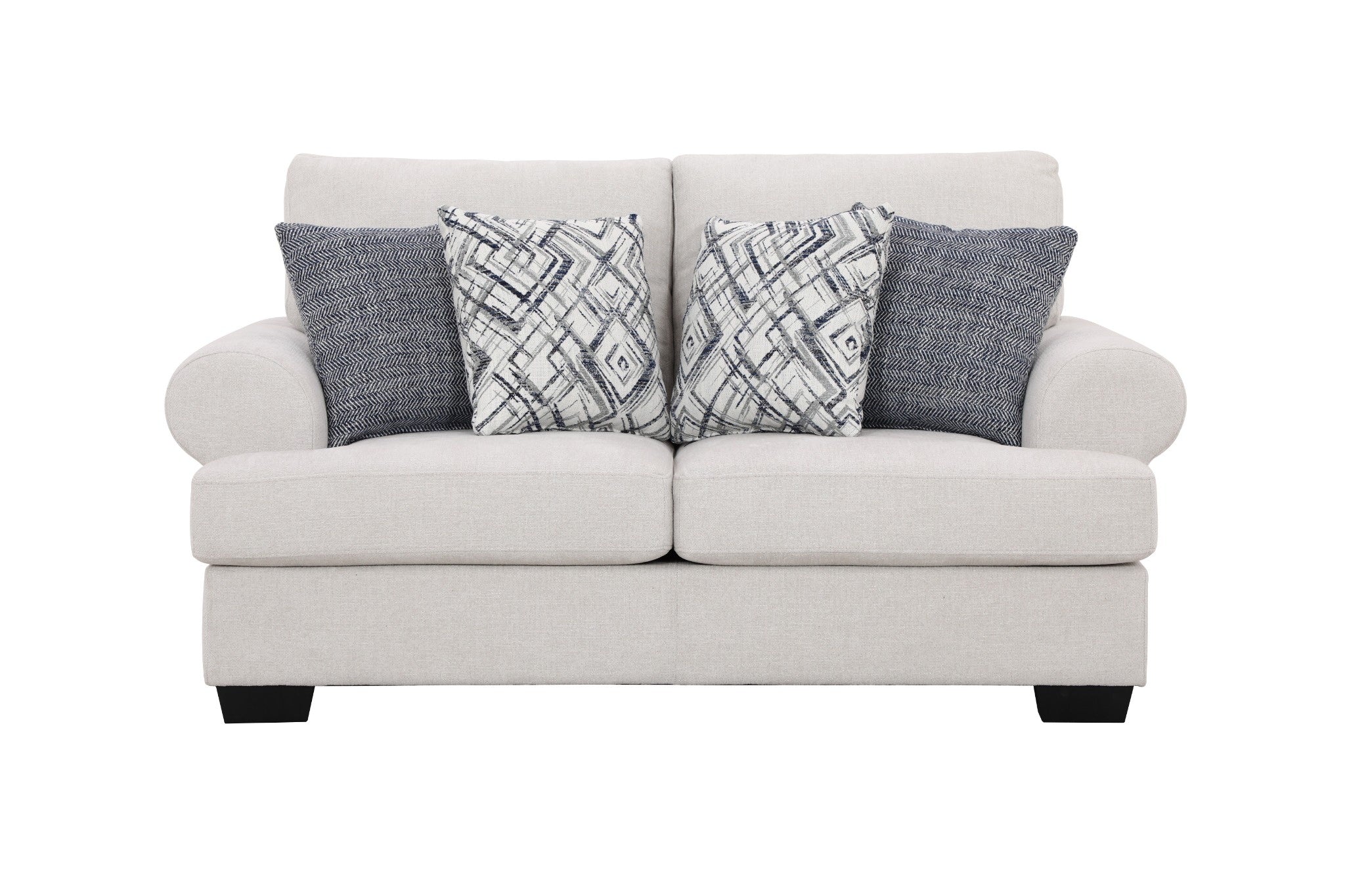 Elegant Off-White Loveseat (176cm)