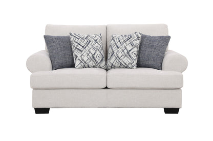 Elegant Off-White Loveseat (176cm)