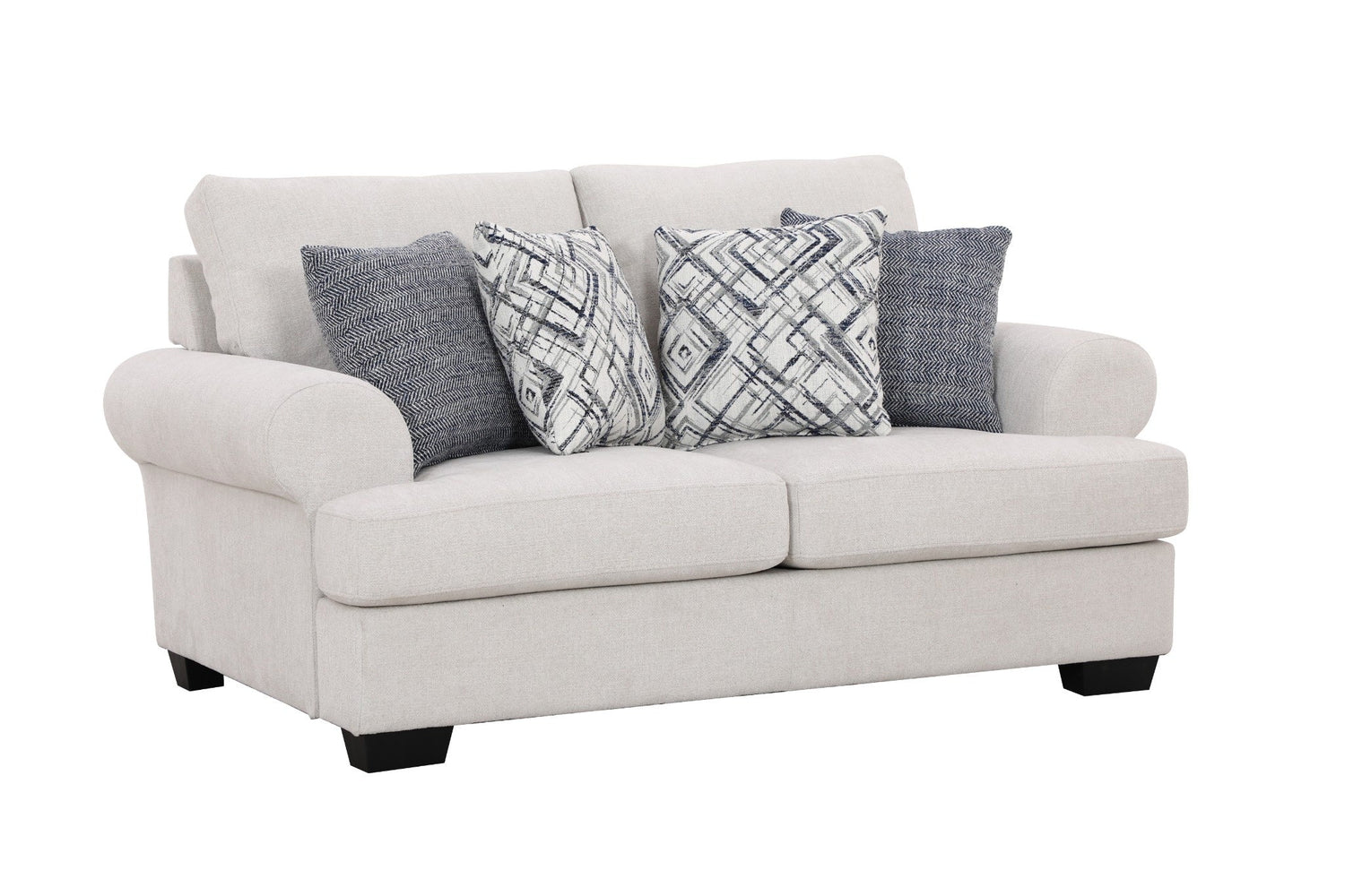 Elegant Off-White Loveseat (176cm)