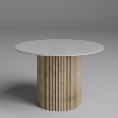 Ribbed Round Dining table