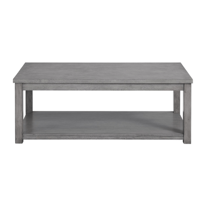 Rina Three Pack Occasional set; coffee W/ Casters in grey