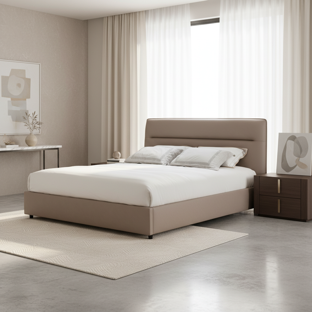 RM Light Brown Bed