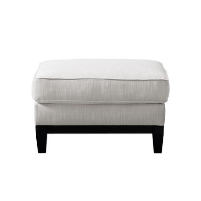 Romanian Key Beige Ottoman