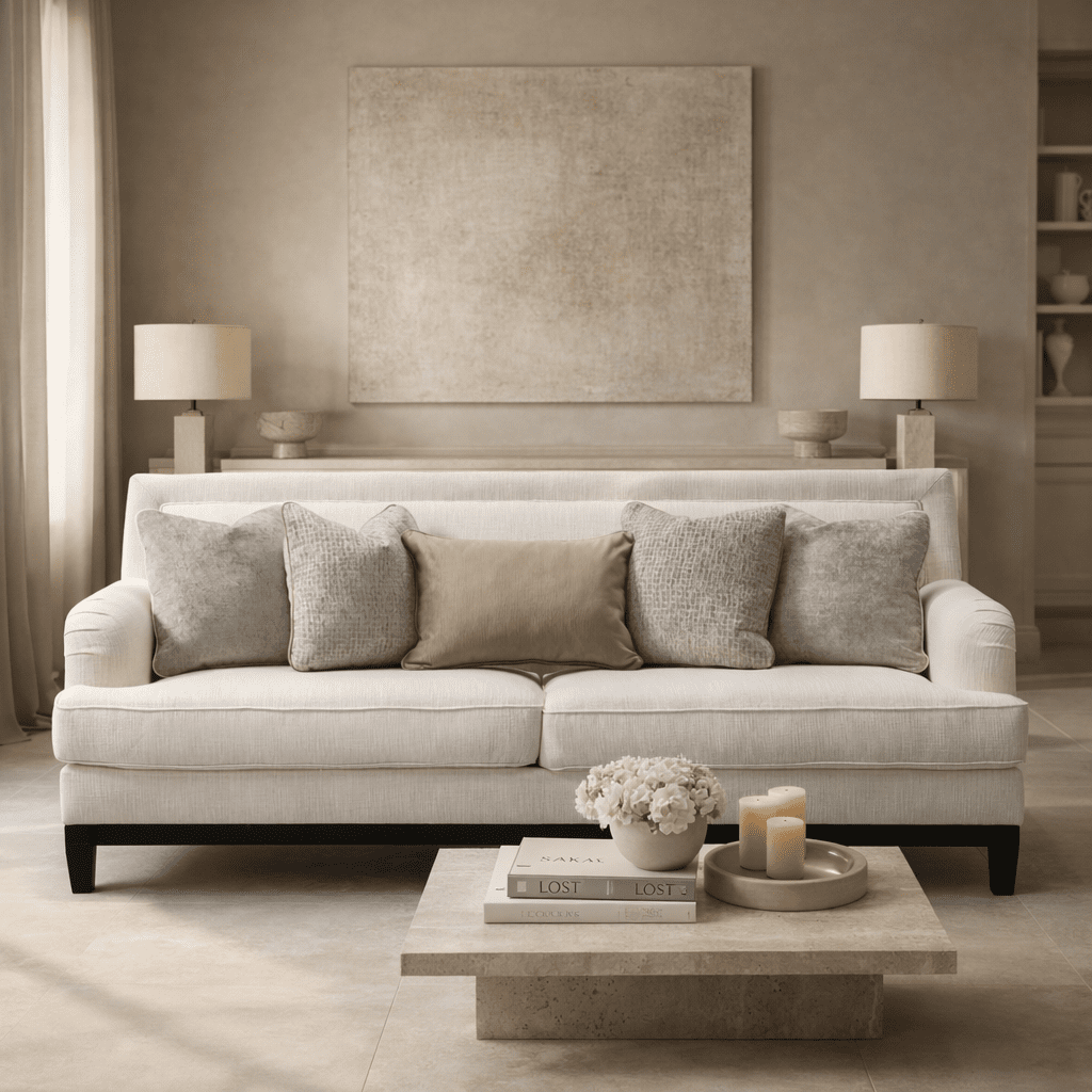 Romanian Key Beige Sofa