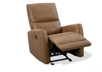 Roots Comfort Brown Leather Manual Recliner