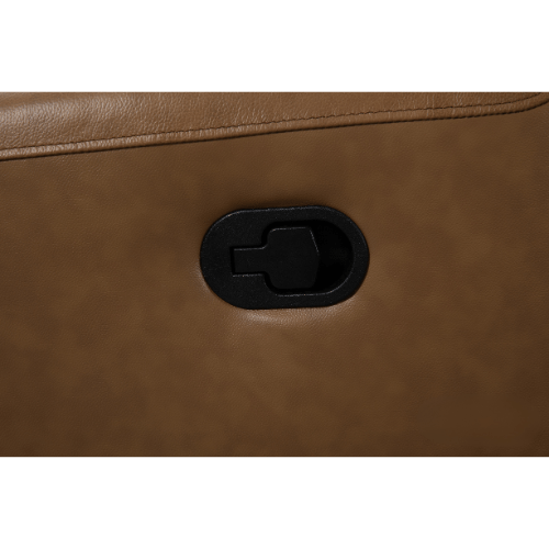 Roots Comfort Brown Leather Manual Recliner