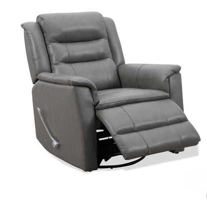 Roots Comfort Grey Manual Recliner Swivel