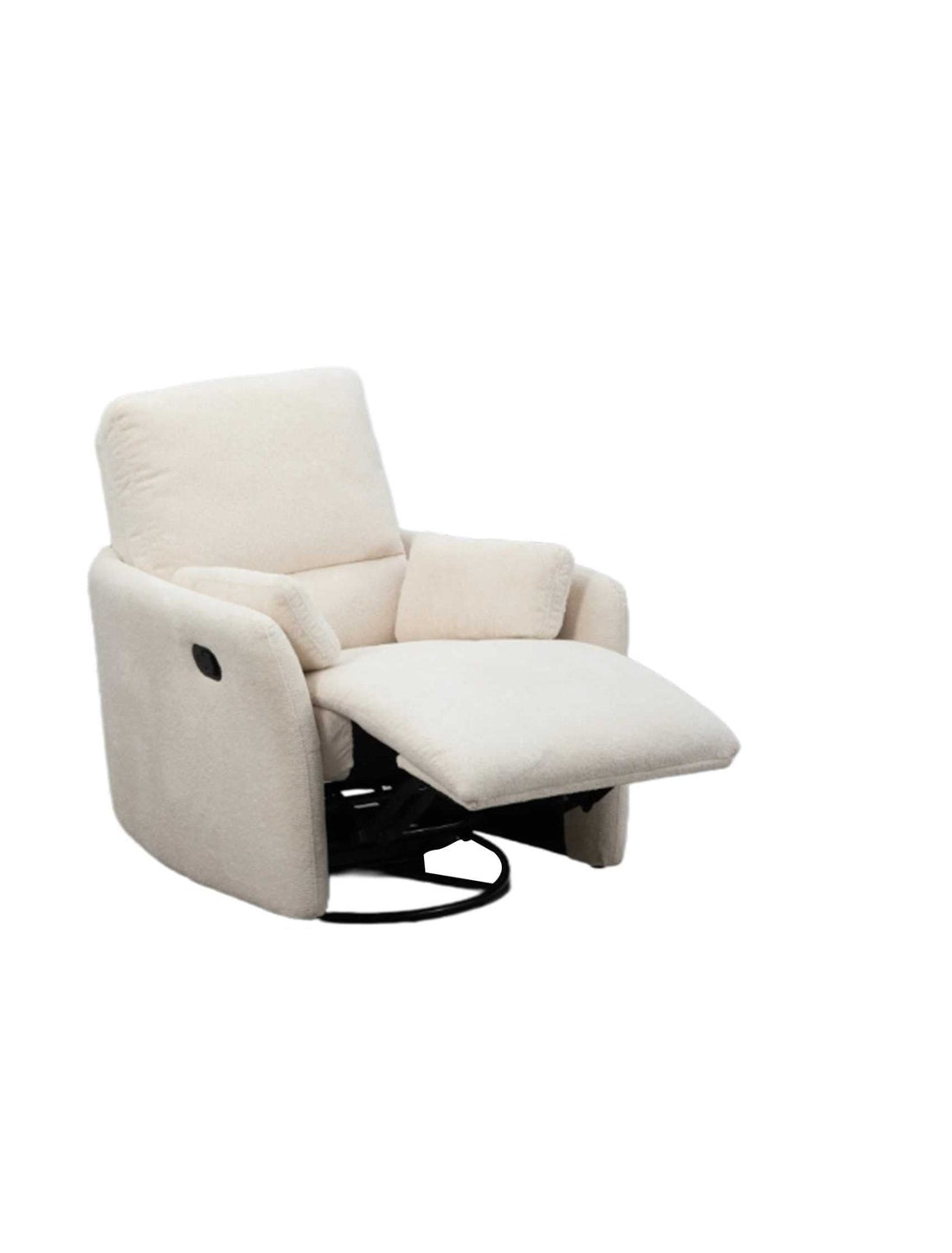 Roots Comfort White Manual Recliner Swivel
