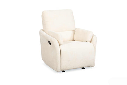 Roots Comfort White Manual Recliner Swivel