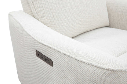 Roots Comfort White Power Recliner