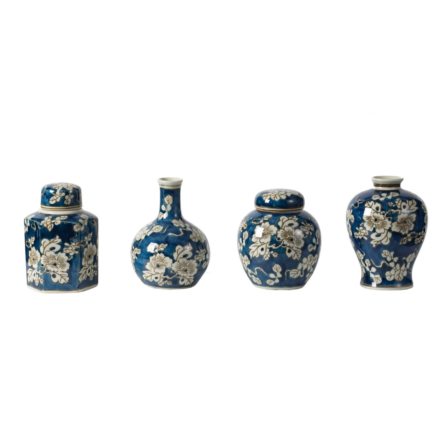 S/4 Blue and White Jar and Vase