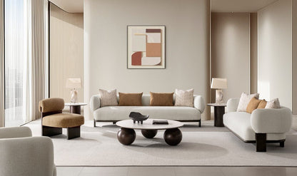 Sahara Sand Leaner Brown Accent Chair
