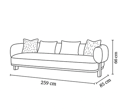 Sahara Sand Leaner Beige XL Sofa