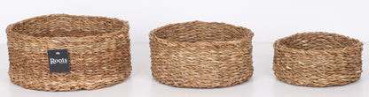 SEAGRASS ROUND BASKET - SET OF 3