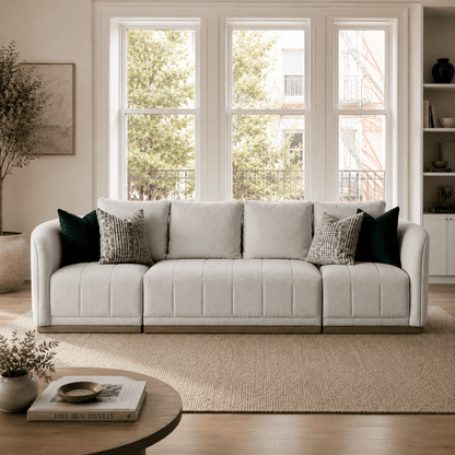 Sebastian Beige 5 Seater Sofa