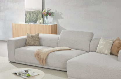 Serene light gray Right Chaise (118CM)