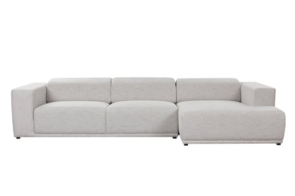 Serene light gray Right Chaise (118CM)