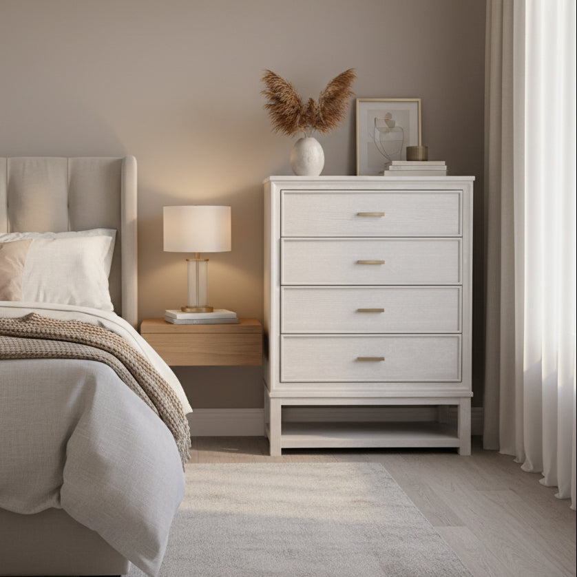Sergio Gray Wood Chest