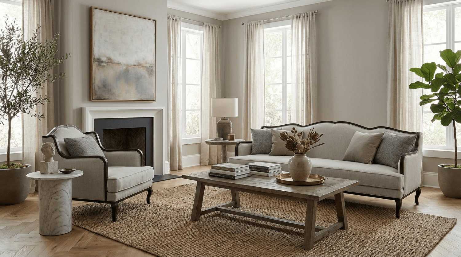 Shoug Grey Sofa Set