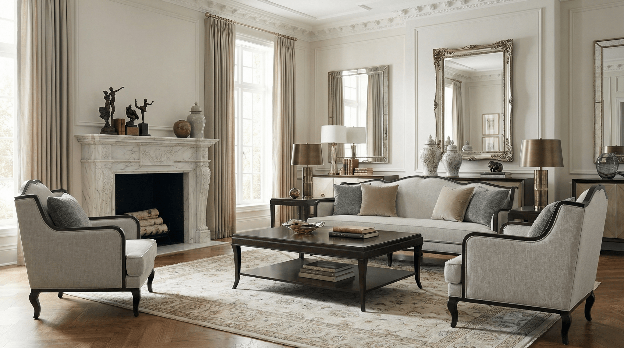 Shoug Grey Sofa Set