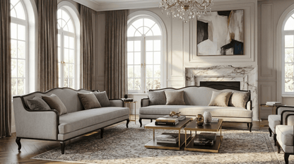 Shoug Grey Sofa Set