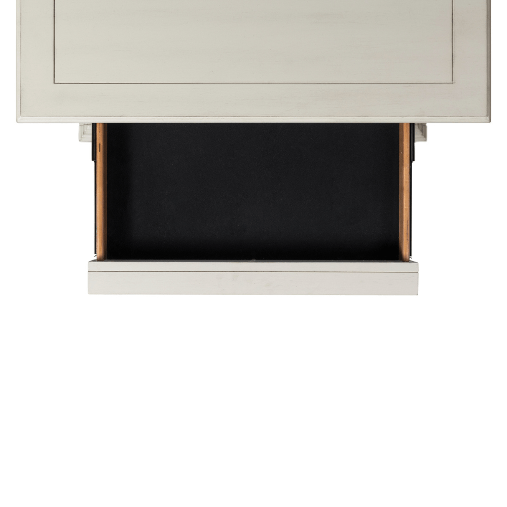 Slater Creamy White Nightstand W/Usb 