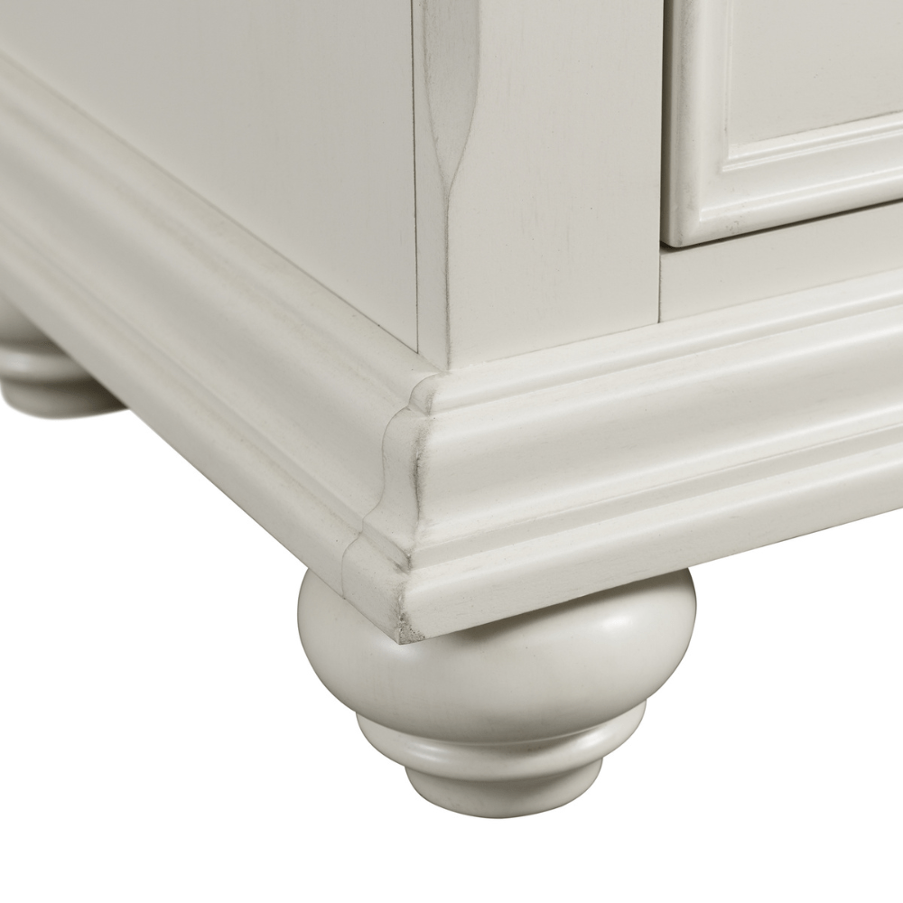 Slater Creamy White Nightstand W/Usb 