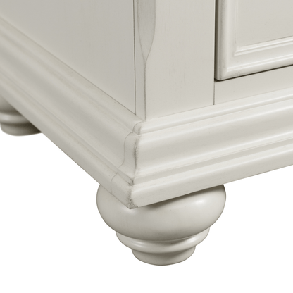 Slater Creamy White Nightstand W/Usb 