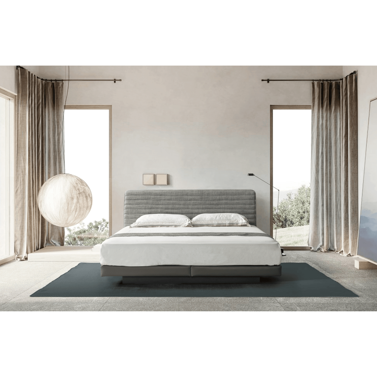 Starlit Sleeper Grey King Bed x W196